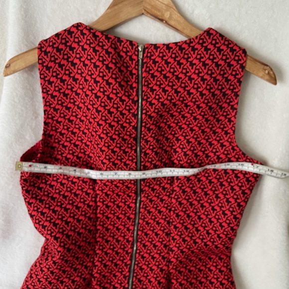 Sans Souci Dress Size Medium Burnt Orange and Black - Picture 6 of 8